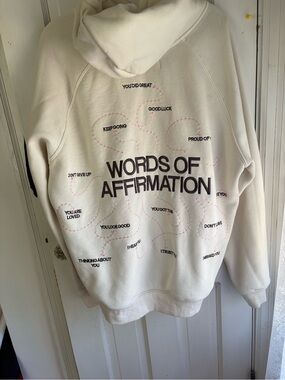 DANDY Worldwide Cream “Words of Affirmation” Hoodie